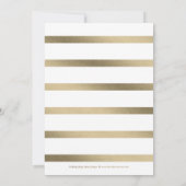 Faire-part de fin d'études à points de feuille d'o (Dos)