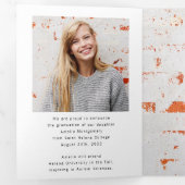 Faire-part de fin d'études du magazine tendance (Intérieur en premier)