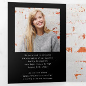 Faire-part de fin d'études du magazine tendance (Intérieur en premier)