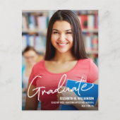 Faire-part de fin d'études en droit avec photo per (Devant)