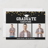 Faire-part de fin d'études secondaires 3 Cartes ph (Devant)