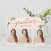 Faire-part de fin d'études secondaires 3 Cartes ph (Debout devant)