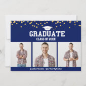 Faire-part de fin d'études secondaires 3 Cartes ph (Devant)