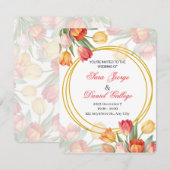 faire-part de fleurs de mariage (Devant / Derrière)