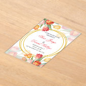 faire-part de fleurs de mariage (Poser)