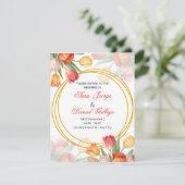 faire-part de fleurs de mariage (Debout devant)