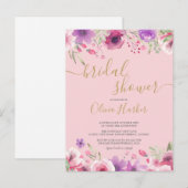 Faire-part de Fleurs de Prairie pour Mariage (Devant / Derrière)
