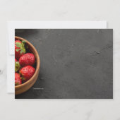 Faire-part de Fraises Recouvertes de Chocolat (Dos)