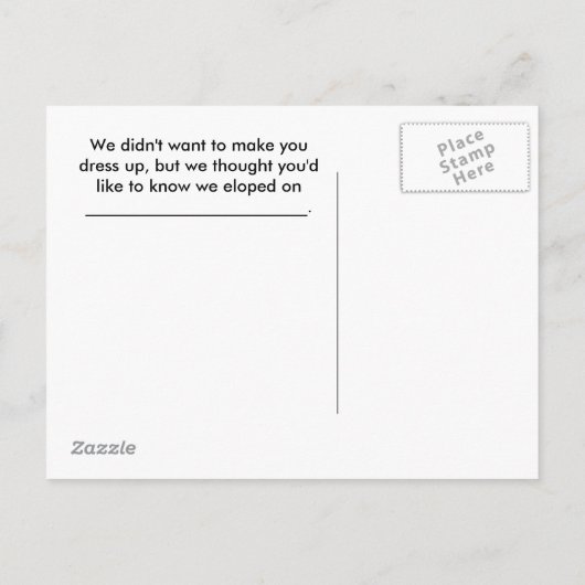 faire-part de fugue (Dos)