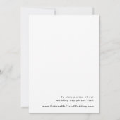 Faire-part de fuite amoureuse avec lettrage rétro  (Dos)