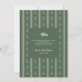 Faire-part de fuite amoureuse de branche d'olive v (Dos)
