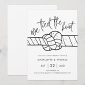 Faire-part de fuite amoureuse, Nous avons noué nos (Devant / Derrière)