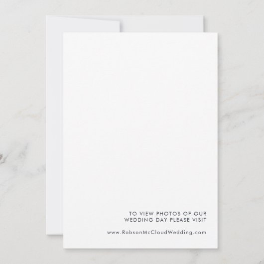 Faire-part de fuite dans la verdure et feuilles d' (Dos)