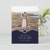 Faire-part de fuite en bateau (Debout devant)