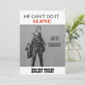 Faire-part de garçon d'honneur sur le thème de la  (Debout devant)