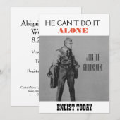 Faire-part de garçon d'honneur sur le thème de la  (Devant / Derrière)