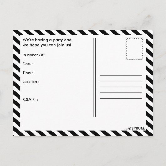 faire-part de graduation 2013 rayé (Dos)