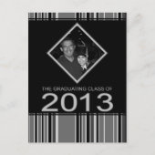 faire-part de graduation 2013 rayé (Devant)