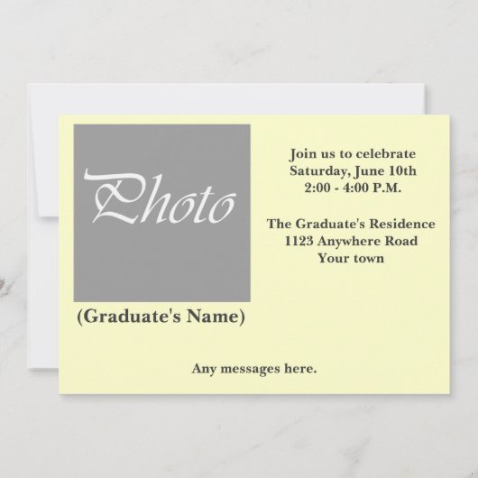 Faire-part de graduation à Hawaï 2012 (Dos)