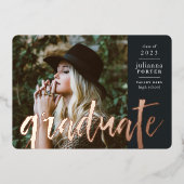 Faire-part de graduation à l'huile esquissée | Noi (Recto)