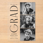 Faire-part de graduation acrylique de la photo mod (Recto)
