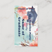 Faire-part de graduation aquarelle (Devant)