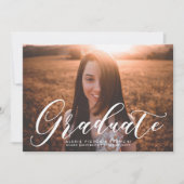 Faire-part de graduation Artsy Light (Devant)