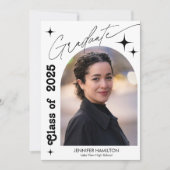 Faire-part de graduation avec photo  (Devant)