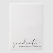 Faire-part de graduation chic Revêtement (Recto)