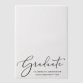 Faire-part de graduation chic Revêtement (Recto)