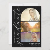 Faire-part de graduation d'arc de 4 photos de scri (Devant)