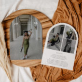 Faire-part de graduation de cadre d'arc moderne