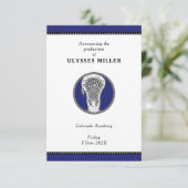 Faire-part de graduation de crosse (Debout devant)