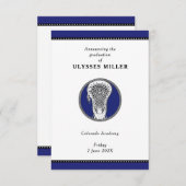 Faire-part de graduation de crosse (Devant / Derrière)