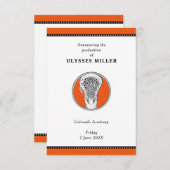 Faire-part de graduation de crosse (Devant / Derrière)