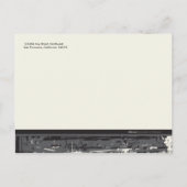 Faire-part de graduation de Grunge tendance (ardoi (Dos)