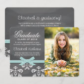 Faire-part de graduation de la dentelle de la poul (Devant / Derrière)