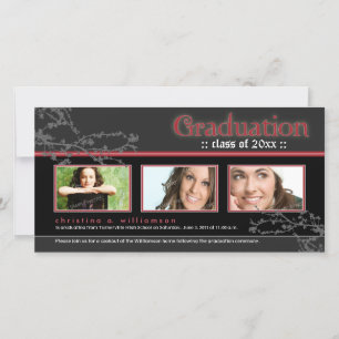 Faire-part de graduation de la Goth Mystique (roug