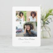 Faire-part de graduation de la grille Tri (Debout devant)