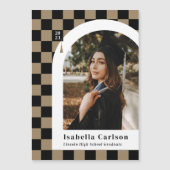 Faire-part de graduation de la photo d'arc avec ai (Devant)