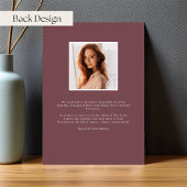 Faire-part de graduation de la photo de la fleur d