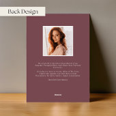 Faire-part de graduation de la photo de la fleur d