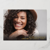 Faire-part de graduation de la photo de la méthode (Recto)