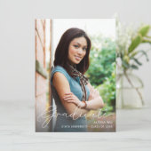 Faire-part de graduation de la photo de la méthode (Debout devant)