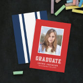 Faire-part de graduation de la photo de la variati