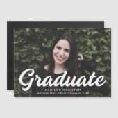 Faire-part de graduation de la photo de script en (Devant / Derrière)