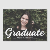 Faire-part de graduation de la photo de script en (Devant)