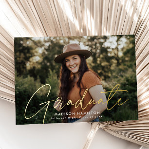 Faire-part de graduation de la photo de Script Gol