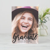Faire-part de graduation de la photo de script noi (Debout devant)