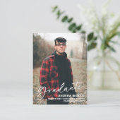 Faire-part de graduation de la photo de script sim (Debout devant)